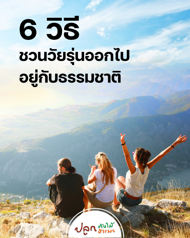 6วิธี ชวนวัยรุ่นออกไปอยู่กับธรรมชาติ